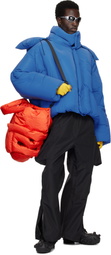 Dingyun Zhang Blue Reflex Cocoon Down Jacket