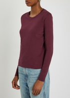 American Vintage Gamipy Cotton T-shirt Burgundy