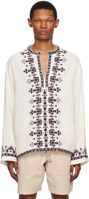 Photo: Isabel Marant White Cikariah Shirt