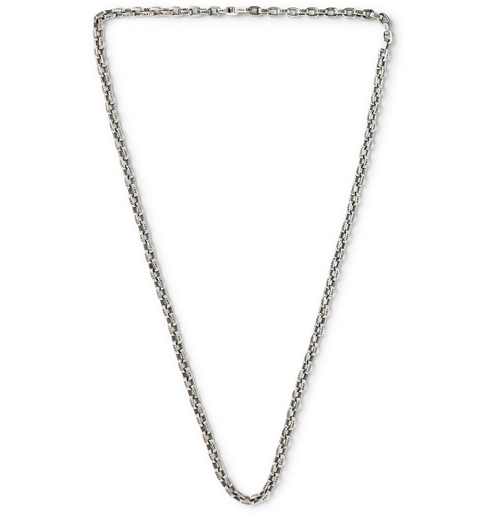 Photo: GOOD ART HLYWD - Pequeño a Mano Sterling Silver Chain Necklace - Silver