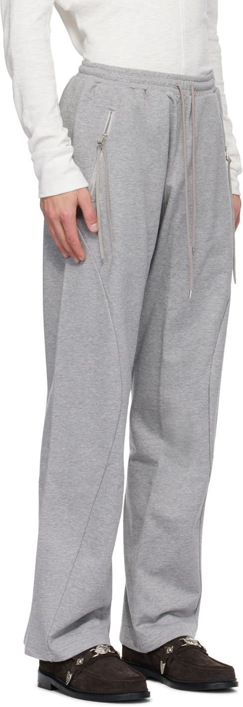 NVRFRGT Gray Twisted Sweatpants