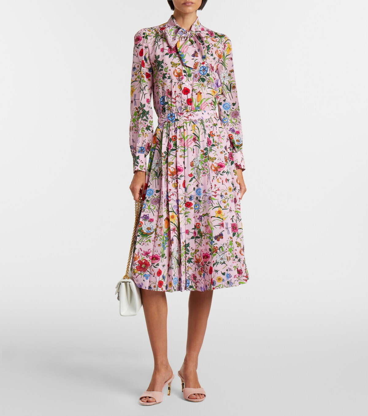 Gucci Castello calf hair mules