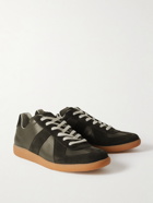 Maison Margiela - Replica Leather and Suede Sneakers - Green