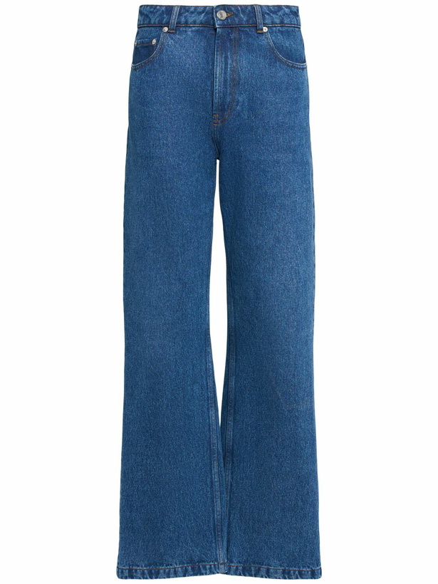 Photo: AMI PARIS High Rise Cotton Wide Jeans