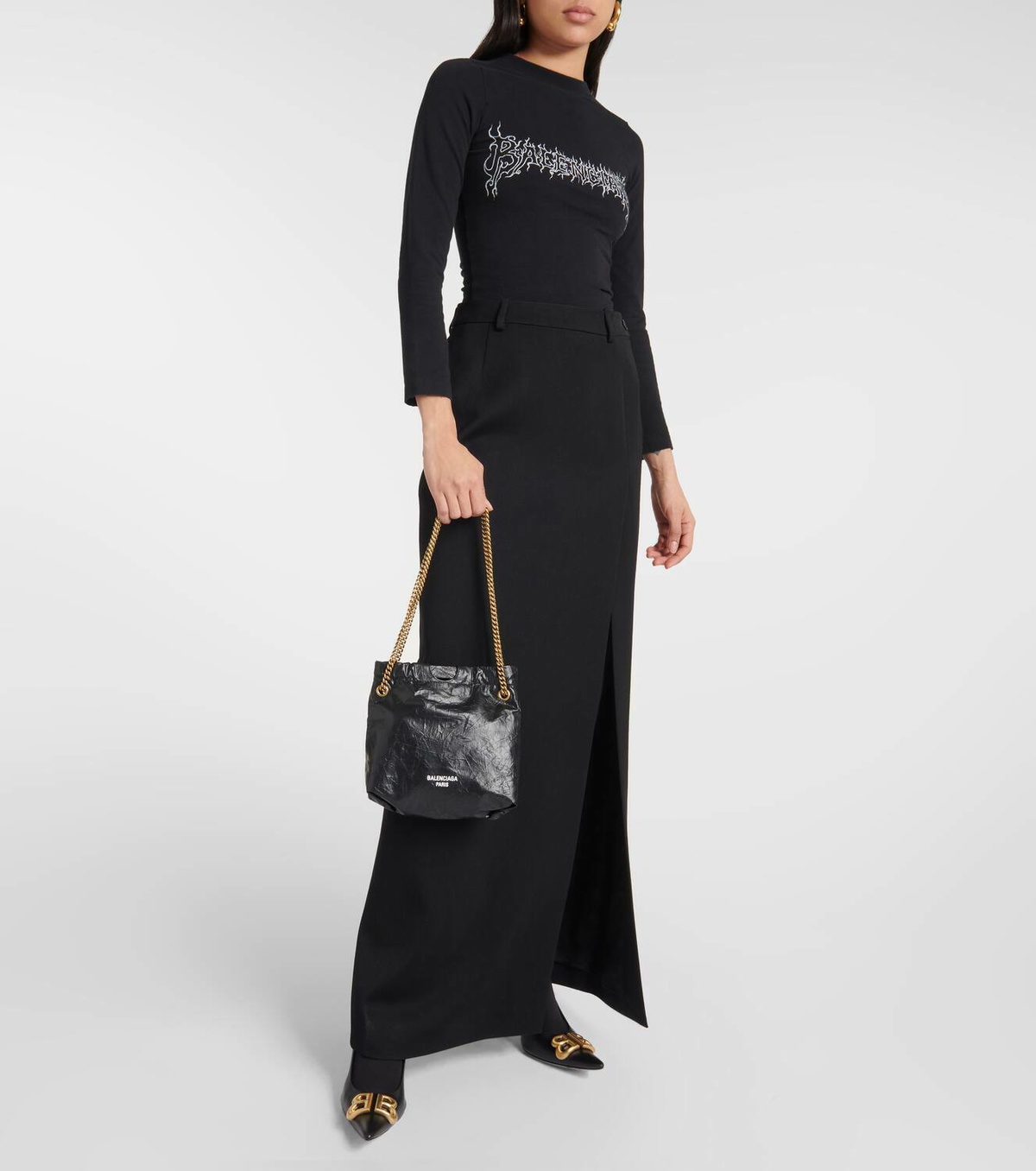送料関税込み★Balenciaga★CRUSH ミニレザートートバッグ Balenciaga Crush Mini leather tote bag Balenciaga