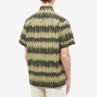 A.P.C. Men's Ross Short Sleeve Tie Dye Shirt in Khaki