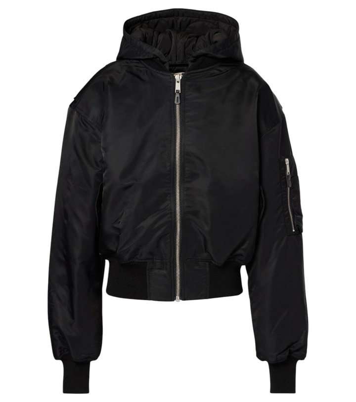 Photo: Entire Studios Broad hooded satin bomber jacket