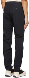 AMI Paris Navy Cigarette Fit Trousers