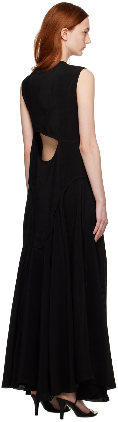 Niccolo Pasqualetti Black Lacuna Maxi Dress