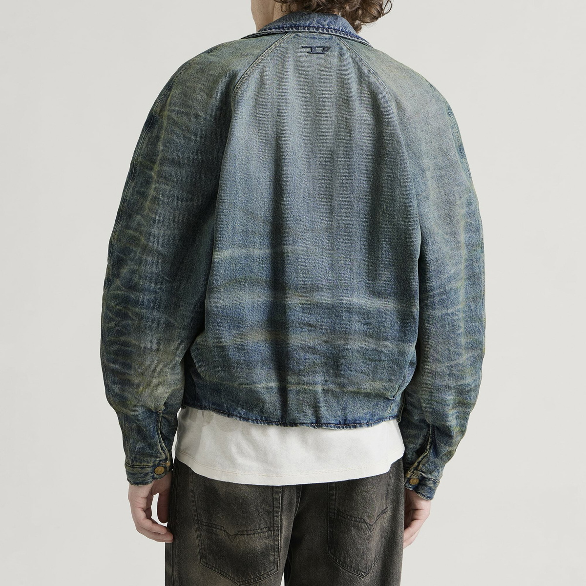 Diesel Men's Barus Denim Jacket in Dirty Denim