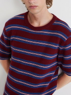 Enfants Riches Déprimés - Eddie Striped Cashmere Shirt - Burgundy