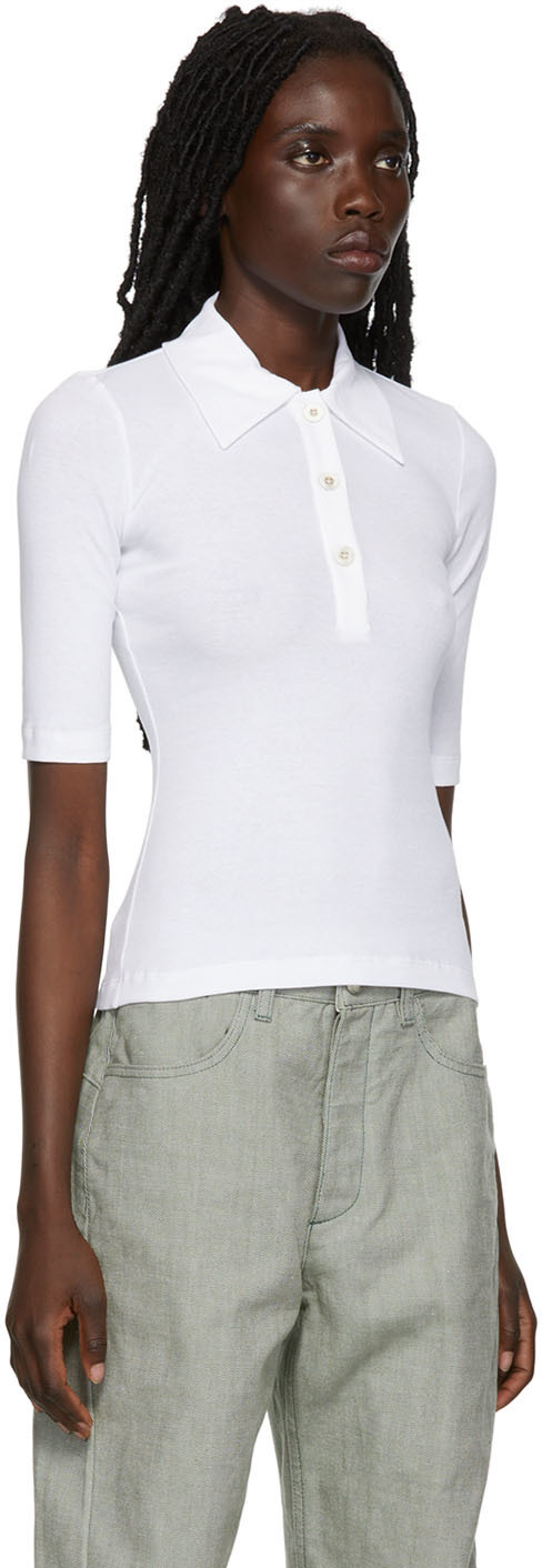 Rosetta Getty White Cotton Polo