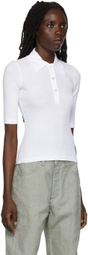 Rosetta Getty White Cotton Polo