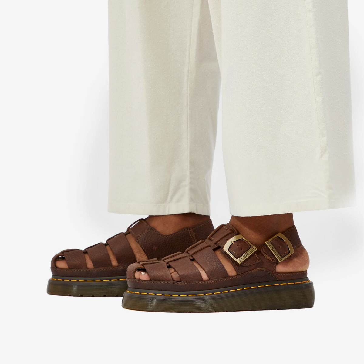 Dr. Martens Women's Wrenlie Dark Grizzly in Brown Dr. Martens