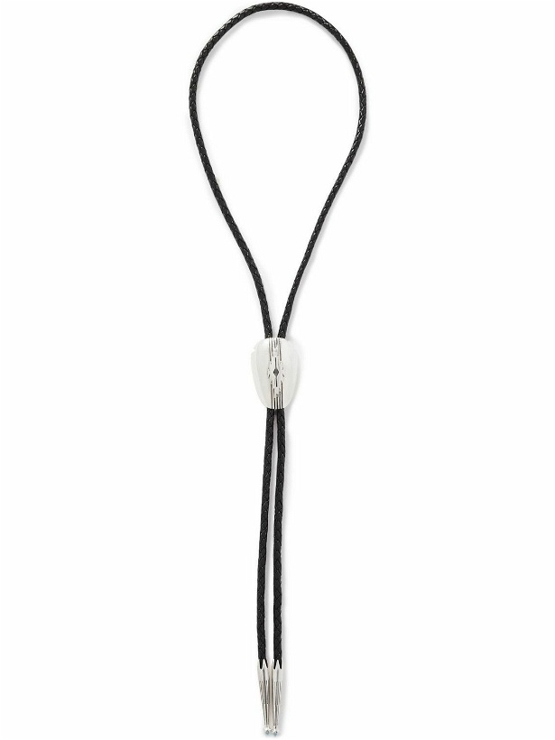 Photo: Jacques Marie Mage - Umit Benan Leather and Silver-Plated Bolo Tie