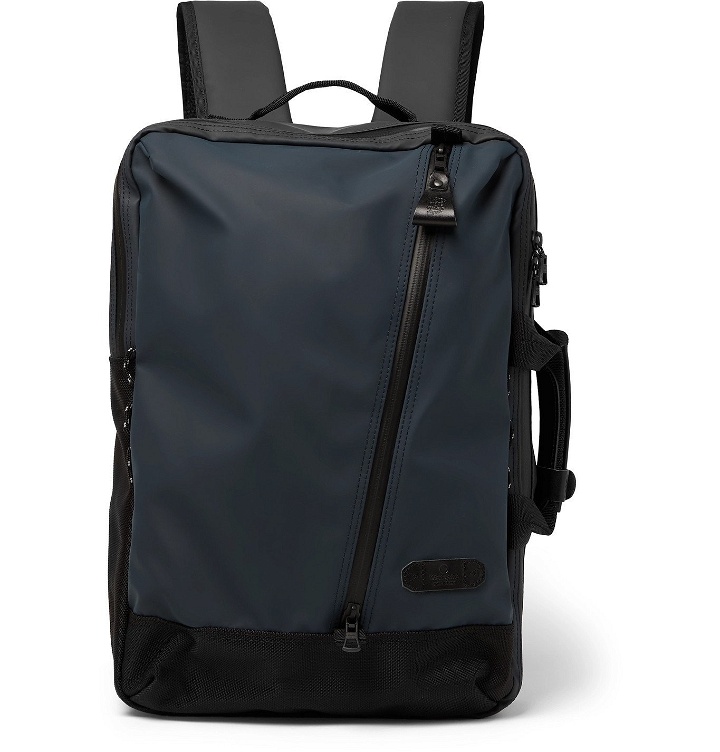 Photo: Master-Piece - Slick Series CORDURA-Trimmed Coated-Shell Backpack - Blue