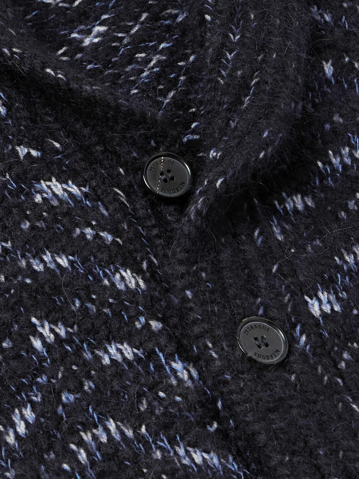 Missoni - Shawl-Collar Jacquard-Knit Cardigan - Blue