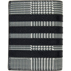 Thom Browne Black Prince Of Wales 4-Bar Double Card Holder