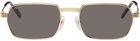 Cartier Gold Rectangular Sunglasses