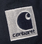 Carhartt WIP - Lewiston Reflective Logo-Embroidered Cotton-Twill Baseball Cap - Navy