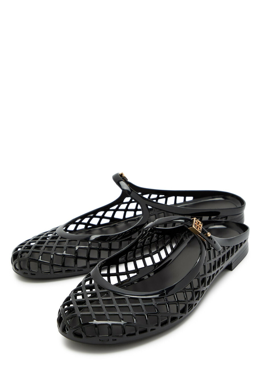 Tory Burch Mellow Jelly Mary Jane Mules Black