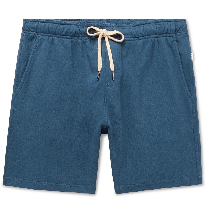 Photo: Onia - Saul Loopback Cotton-Jersey Drawstring Shorts - Blue