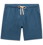 Onia - Saul Loopback Cotton-Jersey Drawstring Shorts - Blue