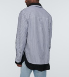 Bottega Veneta - Pinstriped cotton and linen shirt