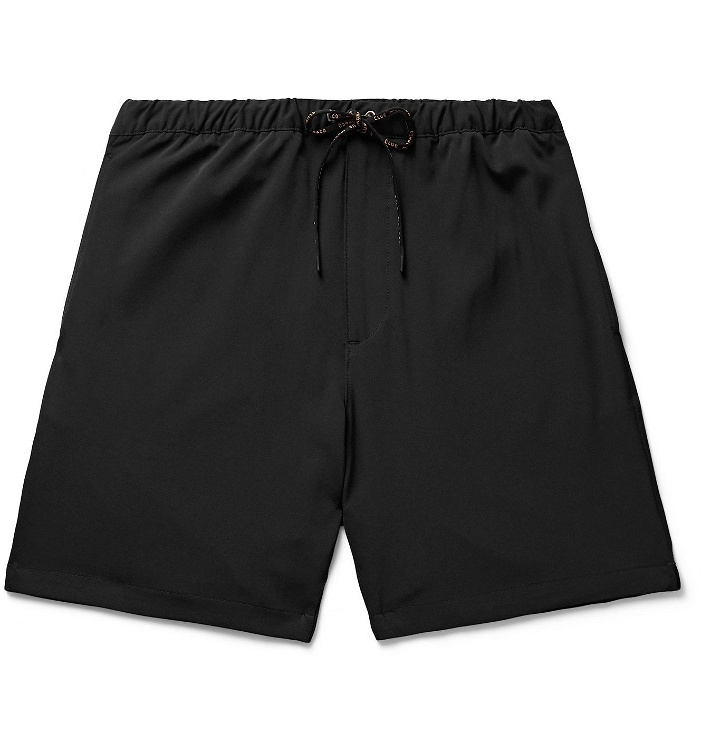 Photo: Club Monaco - Stretch-Jersey Drawstring Shorts - Black