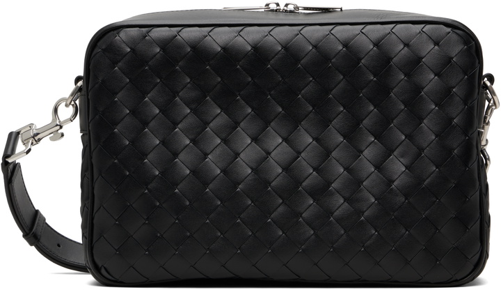 Photo: Bottega Veneta Black Intrecciato Camera Bag
