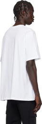Balmain White 'Balmain Coin' T-shirt