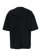 Juun.J Black T-shirt With Tone-on-tone Logo Embroidered On The Front In Cotton Man