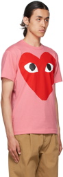 COMME des GARÇONS PLAY Pink & Red Big Heart T-Shirt