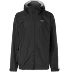 Patagonia - Torrentshell Waterproof H2No Performance Standard Nylon-Ripstop Hooded Jacket - Men - Black
