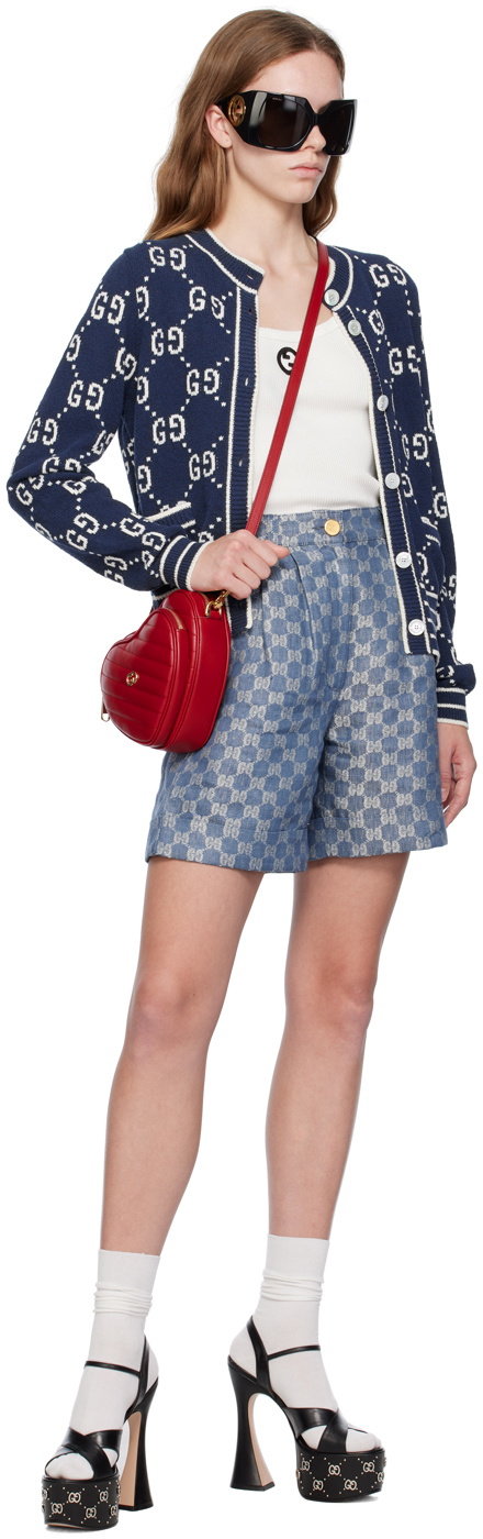 Gucci Navy GG Cardigan