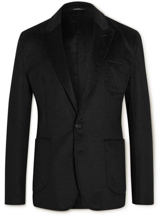 Photo: Dolce & Gabbana - Unstructured Cashmere Blazer - Black