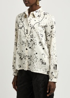 High Appreciation Printed Satin Shirt Cream