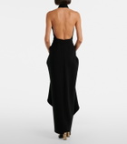 Givenchy Draped wool-blend crêpe gown
