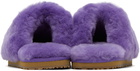 Mou Purple Shearling Slippers