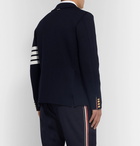 Thom Browne - Midnight-Blue Unstructured Striped Wool Blazer - Navy