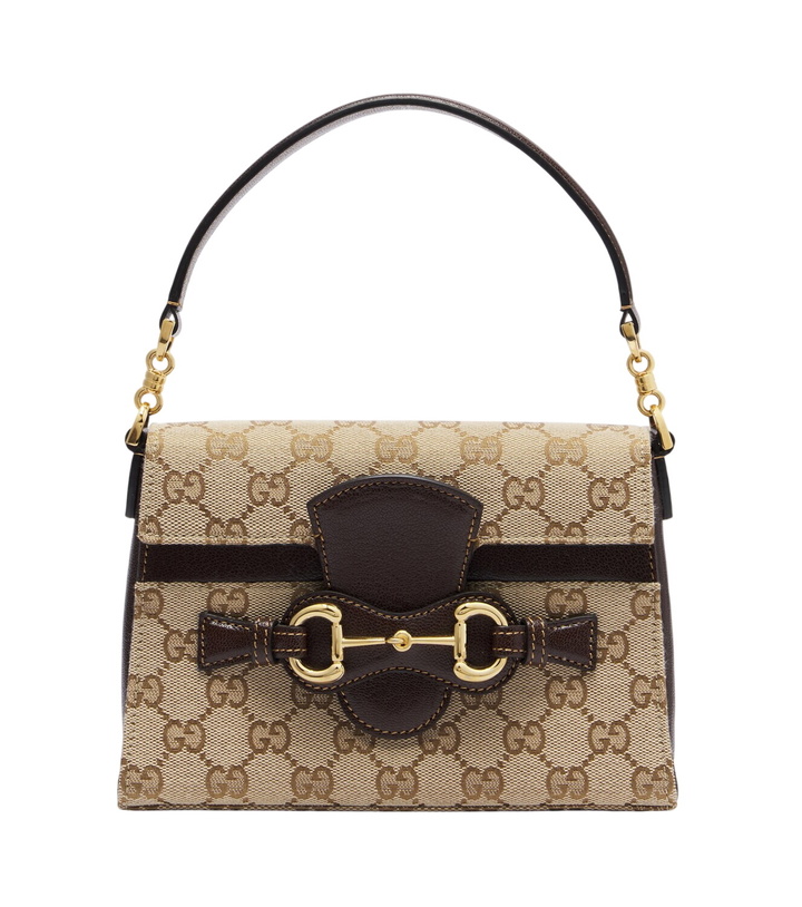 Photo: Gucci Horsebit Duomo Small GG canvas top-handle bag