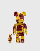 Medicom Bearbrick 400% Andy Warhol Cow Wallpaper 2 Pack Red/Yellow - Mens - Toys