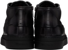 Santoni Black & Gray Filemon High-Top Sneakers