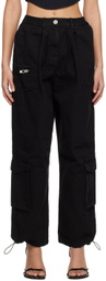Han Kjobenhavn Black Boxy Cargo Trousers
