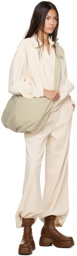 AMOMENTO Beige Drawstring Lounge Pants