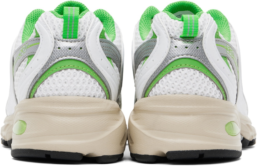 New Balance White & Green 530 Sneakers New Balance