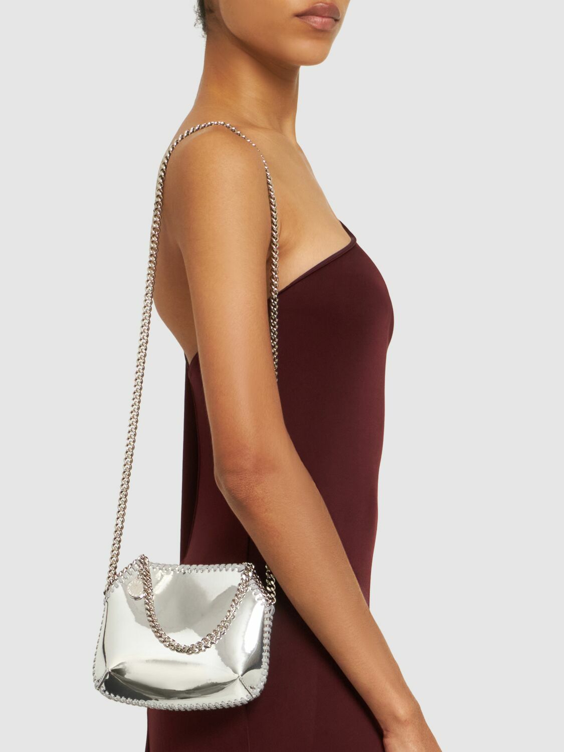 STELLA MCCARTNEY - Mini Alter Mat Mirrored Top Handle Bag