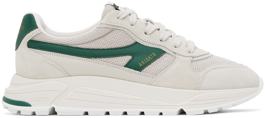 Axel Arigato Beige & Green Rush-A Sneakers Axel Arigato