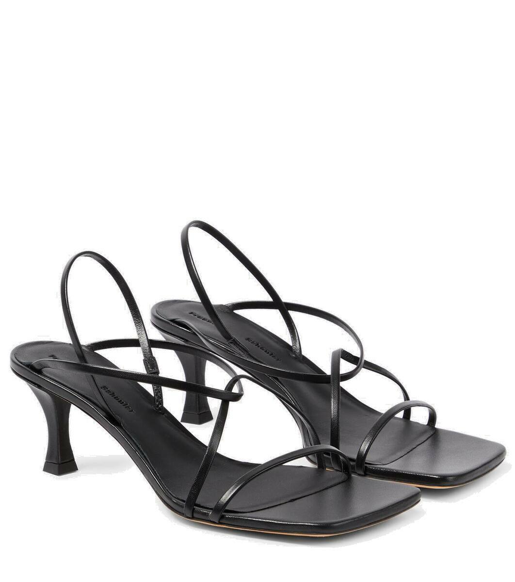 Proenza Schouler Black Moji Mirrored Mules Proenza Schouler