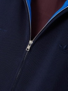 adidas Originals - Wales Bonner Satin-Jersey Trimmed Recycled-Piqué Track Jacket - Blue